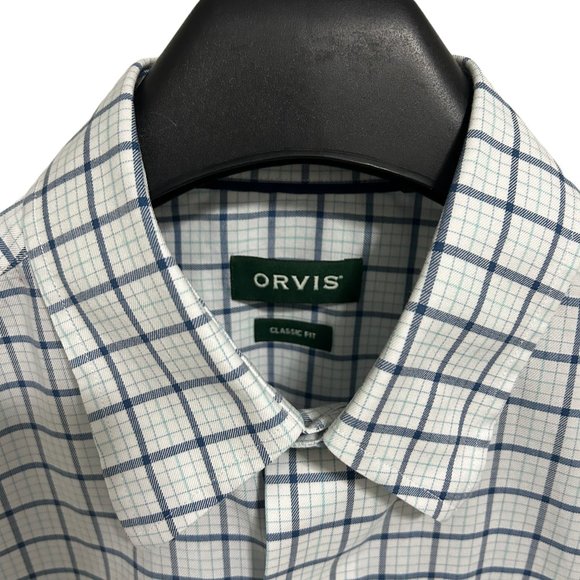 Orvis Classic Fit Men's Button Down Shirt Size Medium Long Sleeve Check - Picture 5 of 6